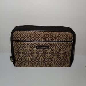 First Issue Elegant Brown Patterned Women's Wallet